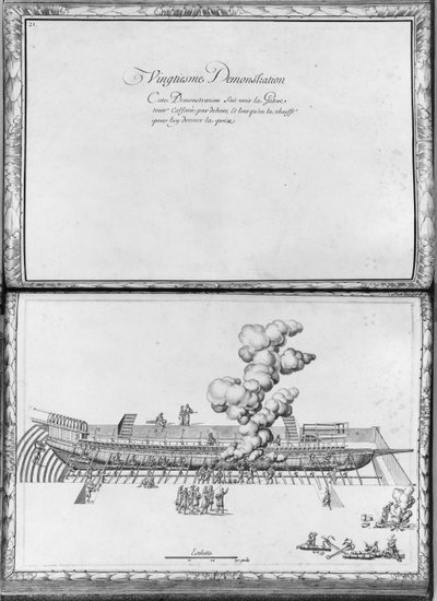 Caulking a Galley, Twentieth Demonstration, Plate 21, Illustration from 